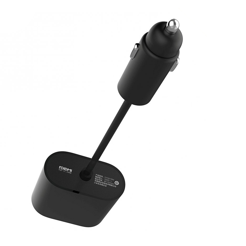 Разветвитель прикуривателя Xiaomi Roidmi Dual Port, чёрный - 3