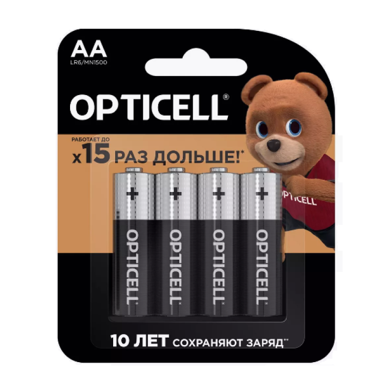 Батарейка Opticell Professional AA LR6-4BL, 4шт  - 1