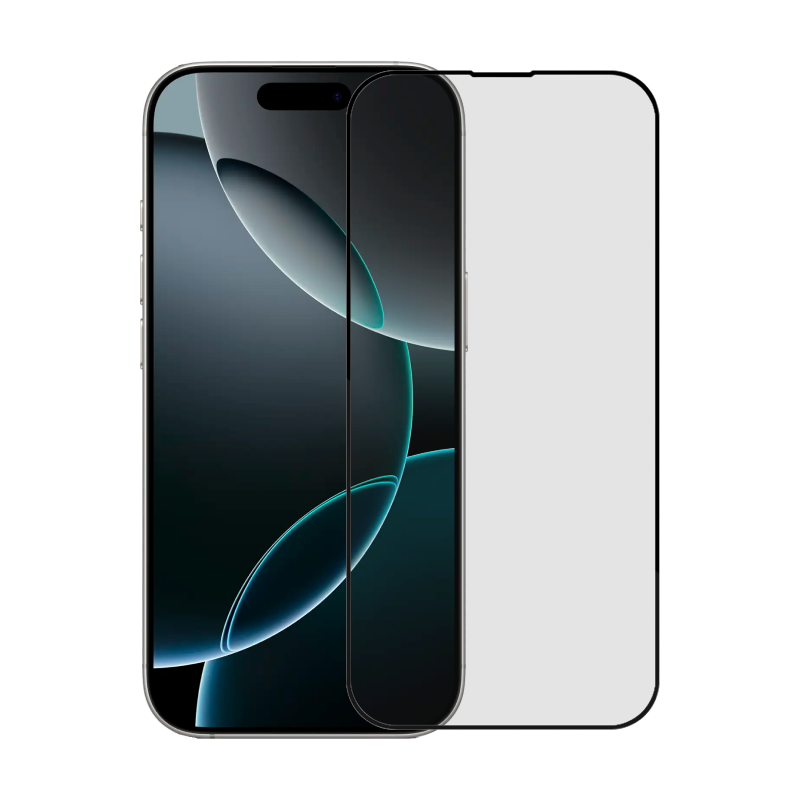 Защитное стекло 3D Premium для Apple iPhone 16 Pro, черная рамка - 1