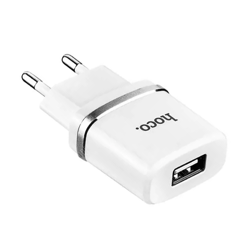 Сетевое зарядное устройство + кабель Lightning Hoco C11 5 Вт, белый - 2