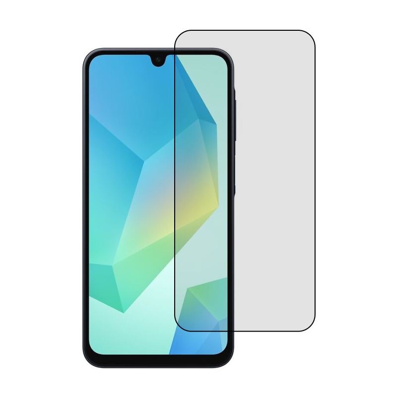 Защитное стекло 3D Premium для Samsung Galaxy A16 / A26, черная рамка - 1