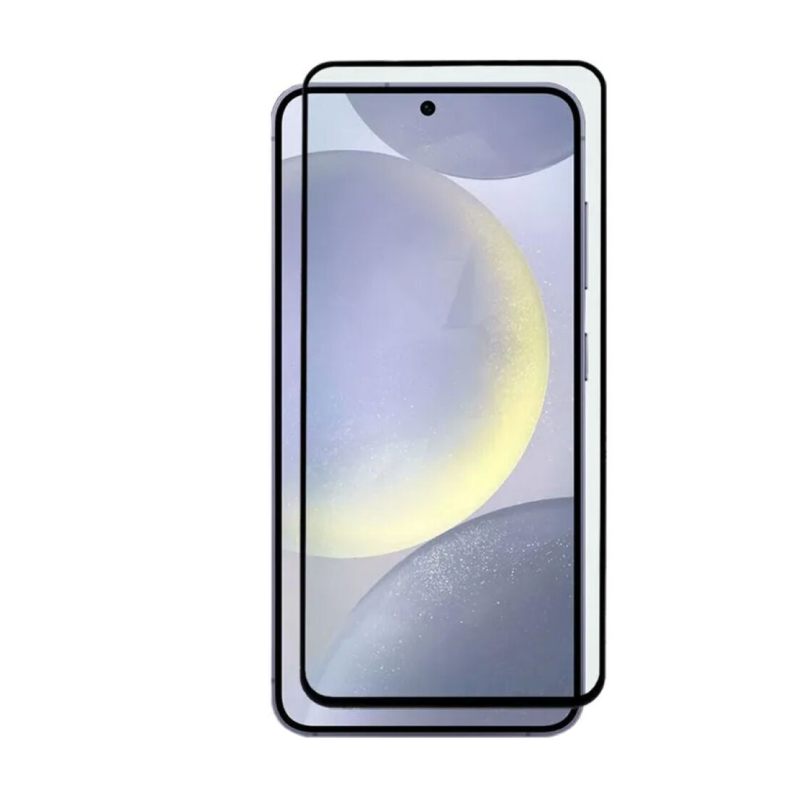 Защитное стекло 3D Premium для Samsung Galaxy A36 / A56 / S24 FE, черная рамка - 1