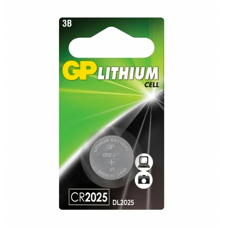 Батарейка GP Lithium DL CR 2025-1BL, 1шт  - 1