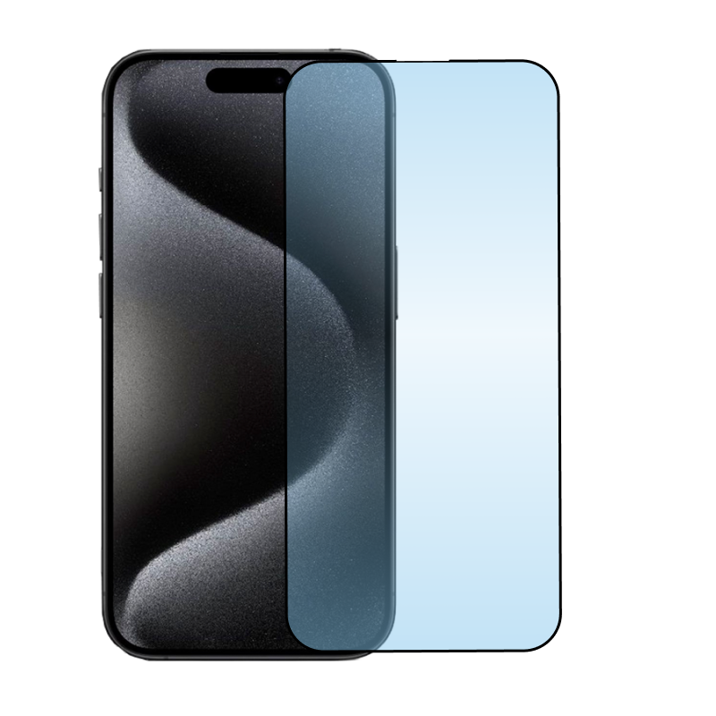 Защитное стекло 3D Classic для Apple iPhone 15 Pro, черная рамка - 1