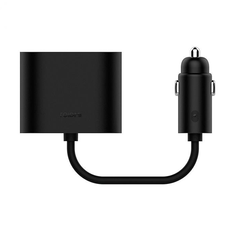 Разветвитель прикуривателя Xiaomi Roidmi Dual Port, чёрный - 1