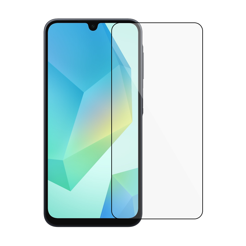 Защитное стекло 3D Classic для Samsung Galaxy A16 / A26, черная рамка - 1