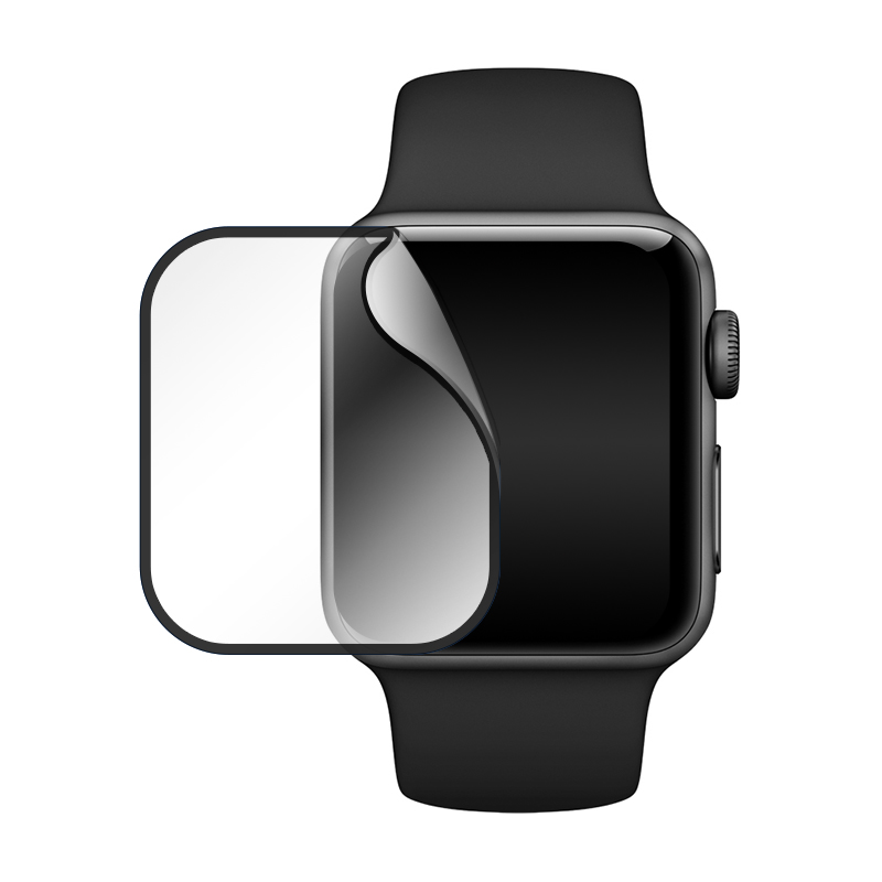 Защитное стекло 3D Premium для Apple Watch 49mm, черная рамка - 1