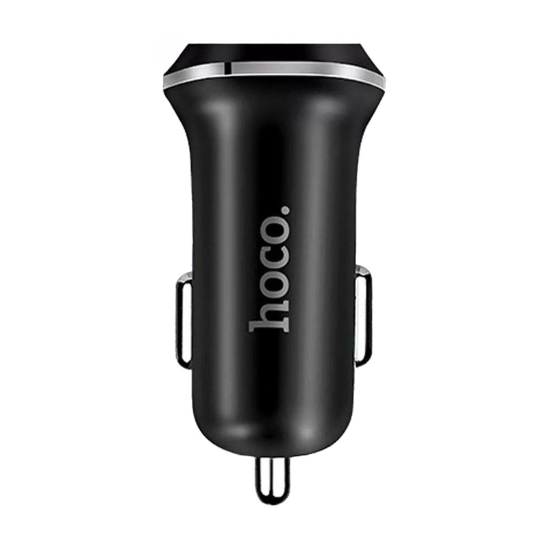 Автомобильное зарядное устройство + кабель Lightning Hoco Z1 10 Вт, чёрный - 1