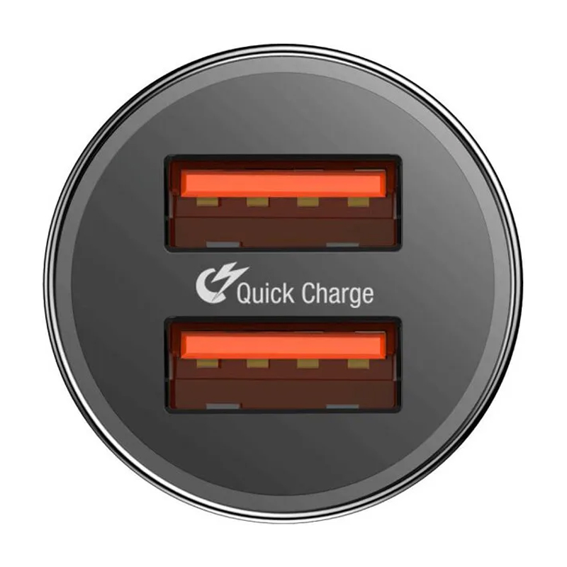 Автомобильное зарядное устройство Baseus Small Screw 36 Вт, чёрный - 3