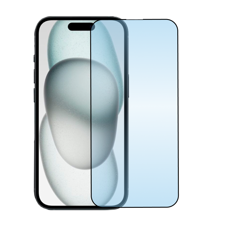 Защитное стекло 3D Premium для Apple iPhone 15 / 16, черная рамка - 1