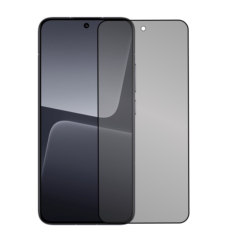 Защитное стекло 3D Privacy для Xiaomi 13 / Xiaomi 14 / Xiaomi 15, черная рамка - 1