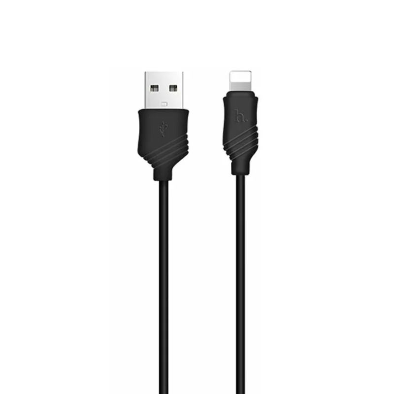 Сетевое зарядное устройство + кабель Lightning Hoco C22A 12 Вт, чёрный - 3