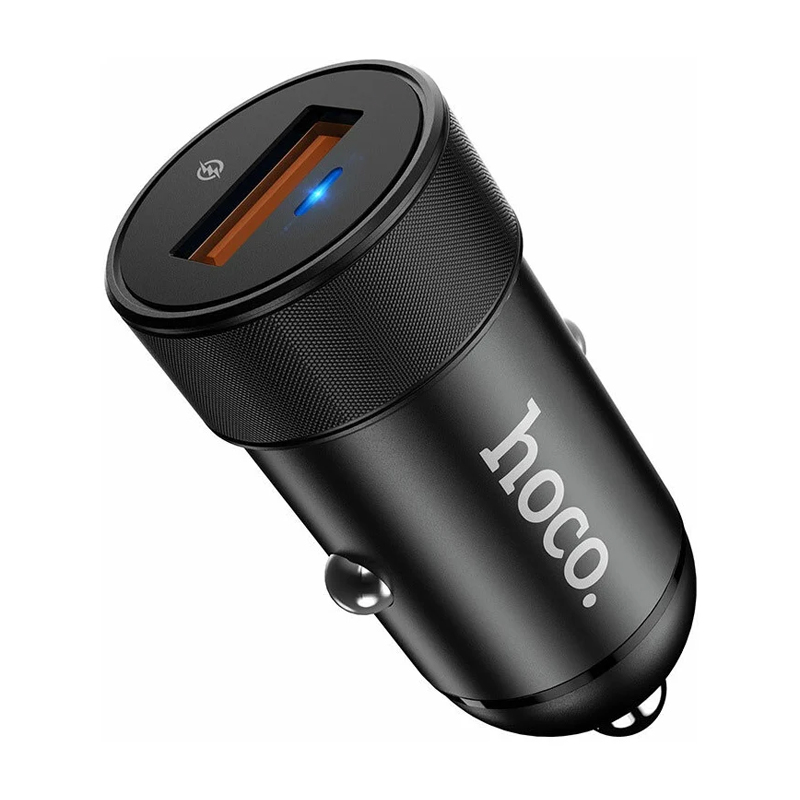 Автомобильное зарядное устройство + кабель Micro Hoco Z32A 18 Вт, чёрный - 2