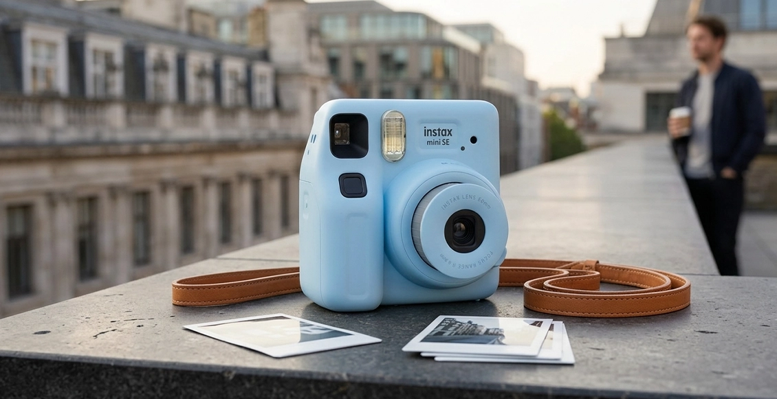 Фотоаппарат моментальной печати Fujifilm Instax Mini SE голубой Фотоаппарат моментальной печати Fujifilm Instax Mini SE голубой - 1