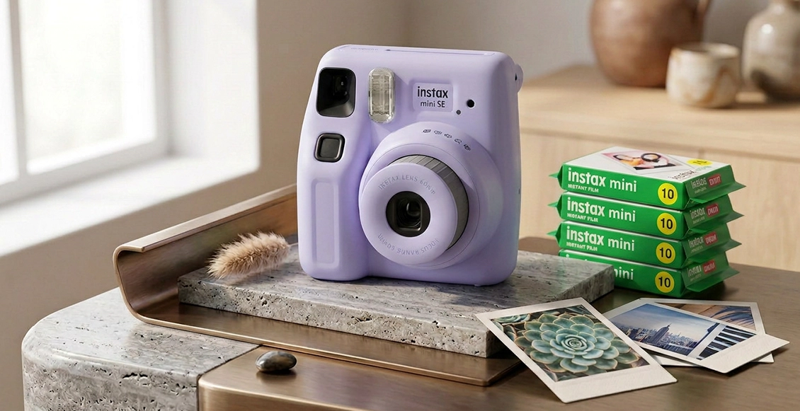 Фотоаппарат моментальной печати Fujifilm Instax Mini SE голубой Фотоаппарат моментальной печати Fujifilm Instax Mini SE голубой - 4