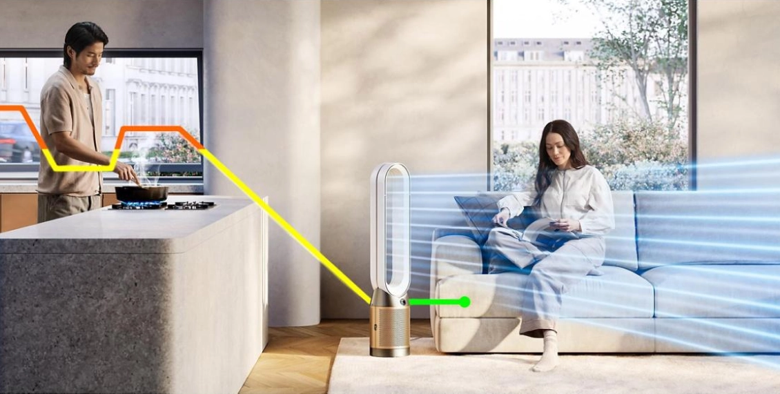 Очиститель воздуха Dyson Purifier Cool PC2 De-Nox TP12 никель, золотой Очиститель воздуха Dyson Purifier Cool PC2 De-Nox TP12 никель, золотой - 1
