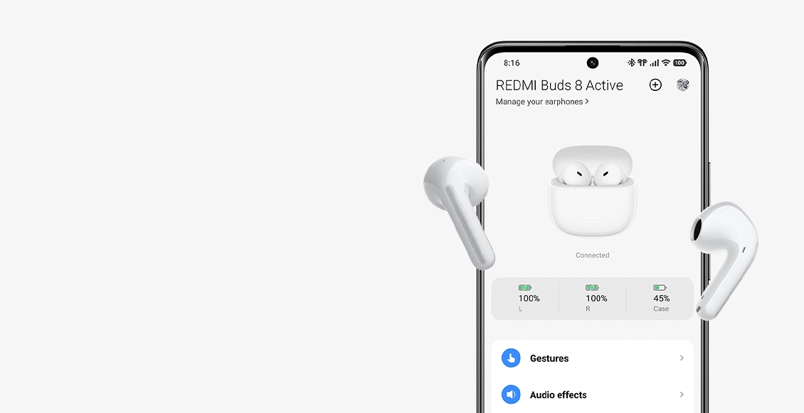 Беспроводные наушники Xiaomi Redmi Buds 8 Active чёрный Беспроводные наушники Xiaomi Redmi Buds 8 Active чёрный - 5
