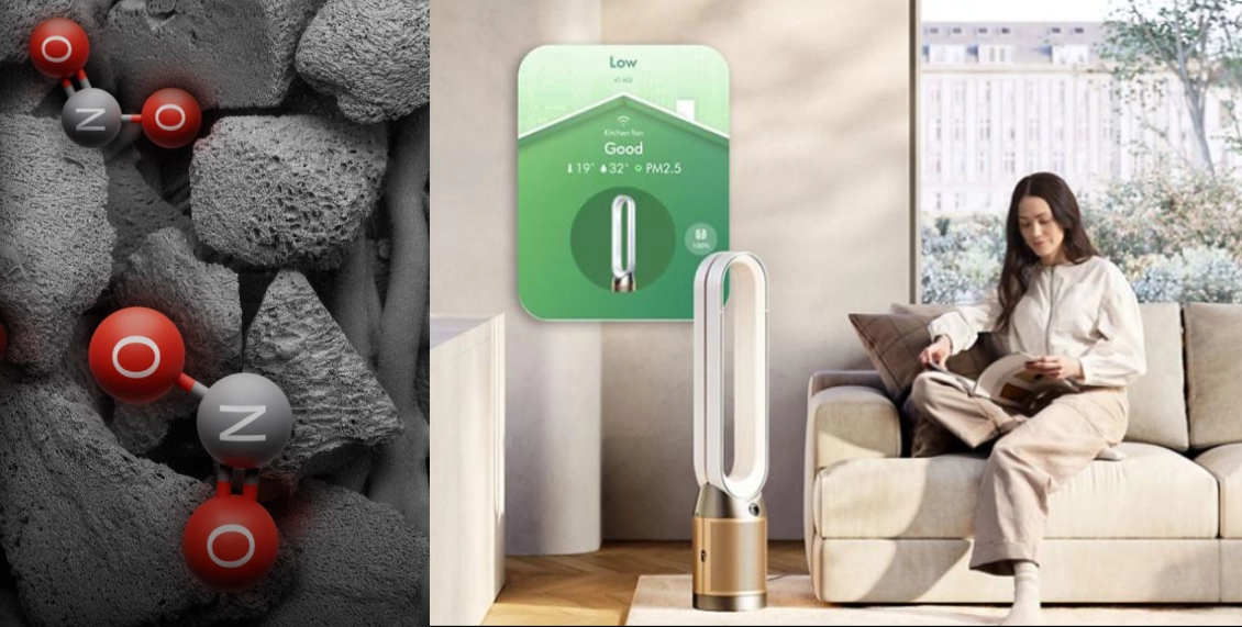 Очиститель воздуха Dyson Purifier Cool PC2 De-Nox TP12 никель, золотой Очиститель воздуха Dyson Purifier Cool PC2 De-Nox TP12 никель, золотой - 6