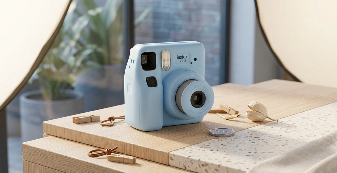 Фотоаппарат моментальной печати Fujifilm Instax Mini SE голубой Фотоаппарат моментальной печати Fujifilm Instax Mini SE голубой - 5