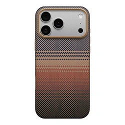 Клип-кейс (накладка) Pitaka Aramid UltraGuard Case для Apple iPhone 17 Pro Max кевлар (арамид), "закат" (KI1702BPM)