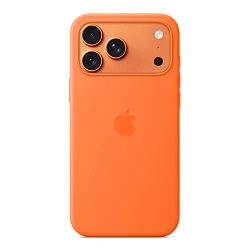 Клип-кейс (накладка) Apple Silicone Case MagSafe для Apple iPhone 17 Pro Max силикон, Orange