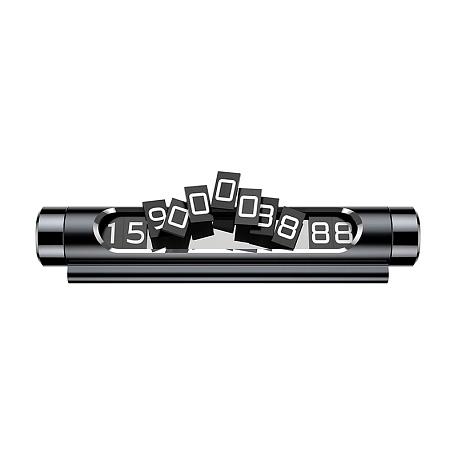 Автомобильная визитка Baseus All Metal Temporary Parking Number Plate чёрный - 3