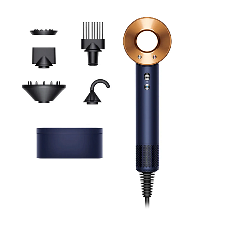Фен Dyson Supersonic HD07 синий, медный (футляр) - 3