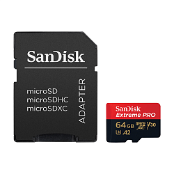Карта памяти SanDisk Extreme Pro, 64 ГБ