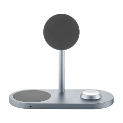 Беспроводное зарядное устройство uBear Stage Pro 3 in 1 Galaxy Watch Edition 30 Вт серый