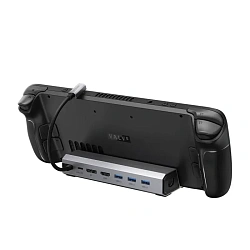 Док-станция JSAUX 7 in 1 Docking Station (Type-C) серый