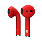 Беспроводные наушники Apple AirPods 2 с зарядным футляром красный матовый (3020) - 2