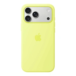 Клип-кейс (накладка) Apple Silicone Case MagSafe для Apple iPhone 17 Pro Max силикон, Neon Yellow