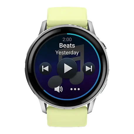 Умные часы Garmin Venu 4 45mm серебристый (лимонный ремешок) - 2