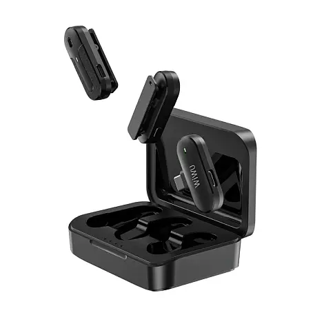Микрофон петличный WIWU Microphone Duo Wireless Mini чёрный - 2