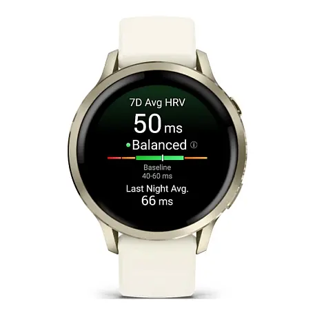 Умные часы Garmin Venu 4 41mm лунно-золотистый (слоновая кость ремешок) - 2
