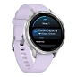 Умные часы Garmin Venu 4 41mm серебристый (сиренево-голубой ремешок) - 3
