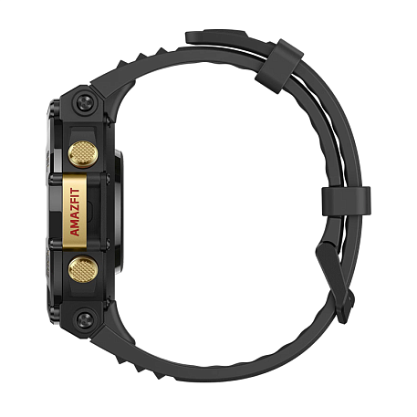 Умные часы Xiaomi Amazfit T-Rex 2 чёрно-золотой - 3