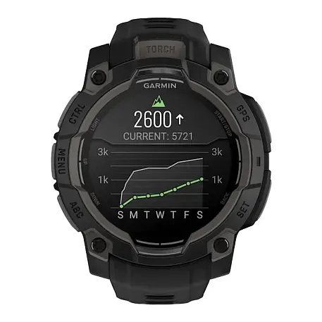 Умные часы Garmin Instinct 3 45mm Amoled чёрный (угольно-чёрный ремешок) - 3