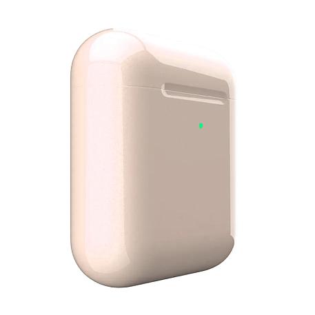 Беспроводные наушники Apple AirPods 2 с зарядным футляром перламутровый - 3