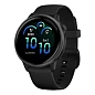 Умные часы Garmin Vivoactive 6 тёмно-серый (чёрный ремешок)