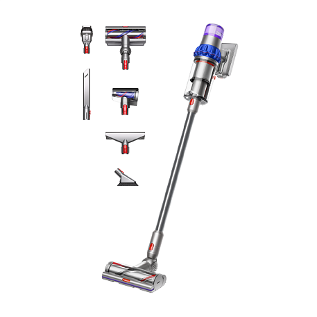Беспроводной пылесос Dyson V15 Detect Extra никель, синий (SV47) - 3