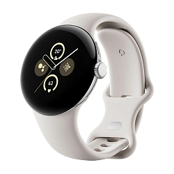 Умные часы Google Pixel Watch 2 41mm серебристый (белый ремешок)