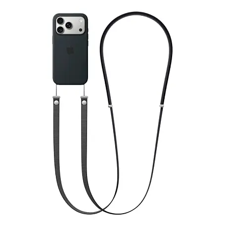 Ремешок для Apple iPhone Crossbody Strap чёрный - 2