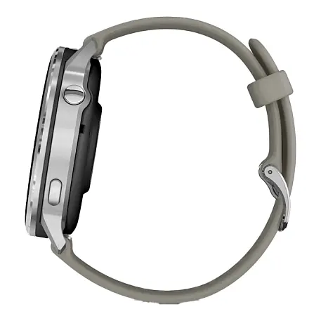 Умные часы Garmin Venu 4 45mm серебристый (серый ремешок) - 3