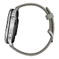 Умные часы Garmin Venu 4 45mm серебристый (серый ремешок) - 3
