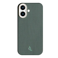 Клип-кейс (накладка) LLC Vectran для Apple iPhone 17 вектран, чёрно-зелёный