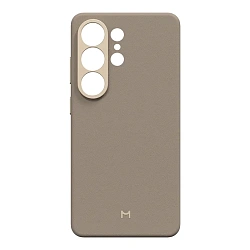 Клип-кейс (накладка) Magssory Eco Leather Case для Samsung Galaxy S26 Ultra экокожа, микрофибра, бежевый