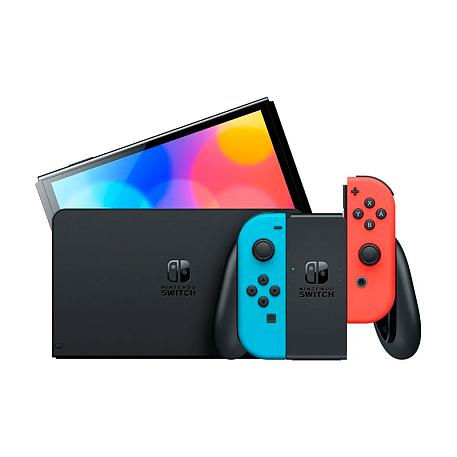 Игровая приставка Nintendo Switch OLED 64 ГБ сине-красный - 4