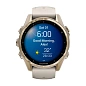 Умные часы Garmin Fenix 8 43mm золотистый (дымчато-серый ремешок) - 2