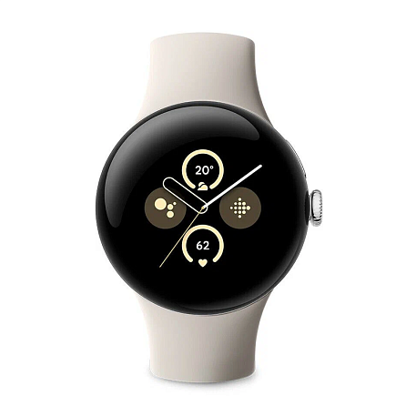 Умные часы Google Pixel Watch 2 41mm серебристый (белый ремешок) - 2
